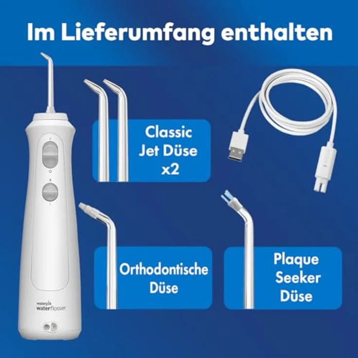 Waterpik WF-13 Pearl, Munddusche mit optimaler Zahnreinigungstechnologie, Perl-Finish – Bild 9