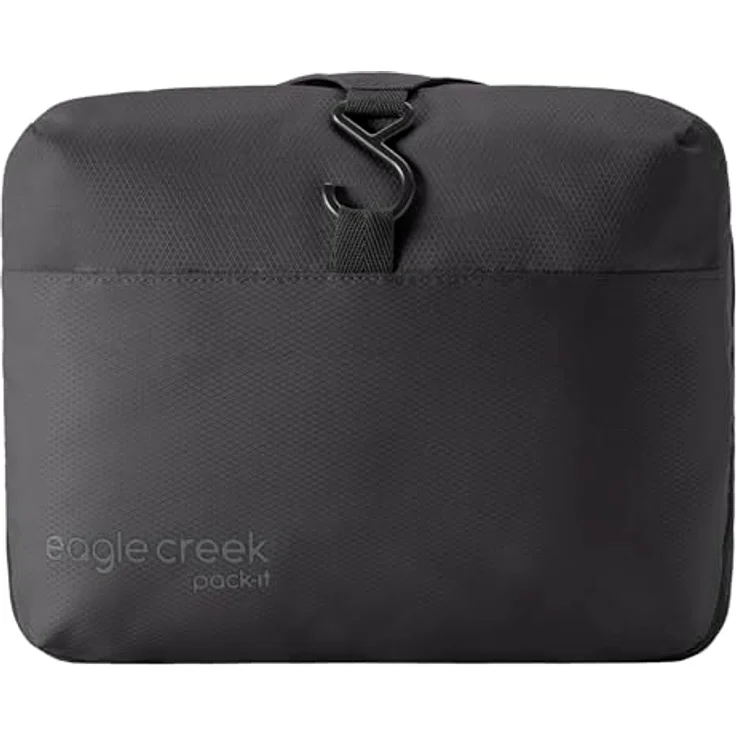 Eagle Creek Pack-It Kulturbeutel zum Aufhängen, Schwarz, Einheitsgröße - Organizer mit elastischen Taschen und robustem Haken – Bild 2