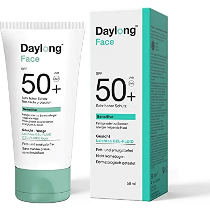 Daylong Face Sonnenschutz Gelfluid SPF 50+, 50 ml
