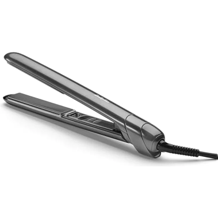 BaByliss ST260E Titanium Shine Glätteisen, Titan-Keramik-Technologie, 5 Temperatureinstellungen 150–230°C, weltweit nutzbar, Silber – Bild 4