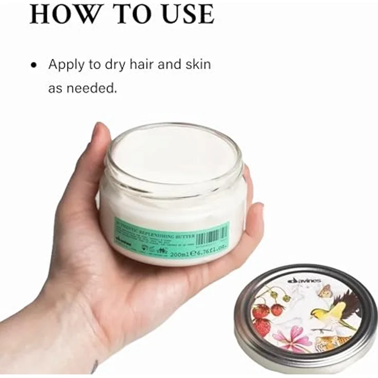 Davines Authentic Fórmulas Mantequilla Hidratante, feuchtigkeitsspendende Bodylotion, 1 x 0.2 kg – Bild 4