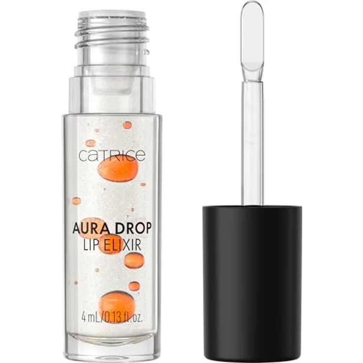 Catrice Aura Drop Lip Elixir, Lippenöl mit nahrhaftem Effekt, Farbton 010 Sparkle Served, 4 ml – Bild 1