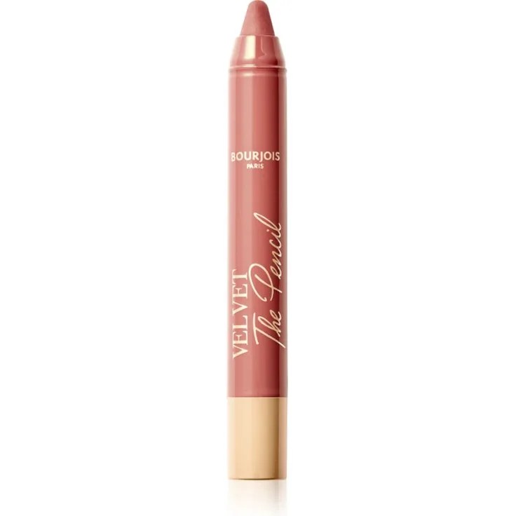 Bourjois Velvet the Pencil, dünner Lippenstift mit Matt-Effekt, Farbton 01 Nudifull, 1,8 g, hochpigmentiert und pflegend