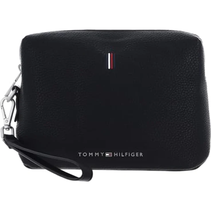 TOMMY HILFIGER TH Central - Essentials Washbag Black – Bild 1