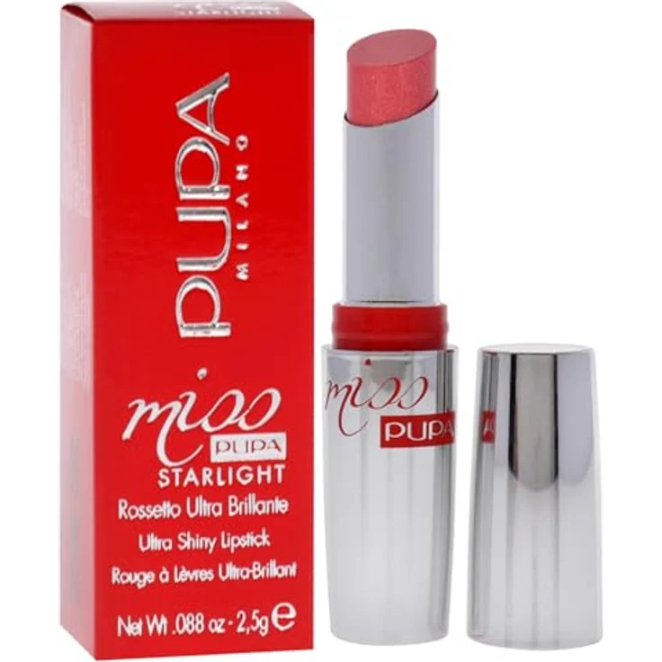 Pupa Milano Miss Pupa Starlight 705-Divine Diana, superglänzender halbtransparenter Lippenstift mit schimmerndem Finish, 2,5g – Bild 3