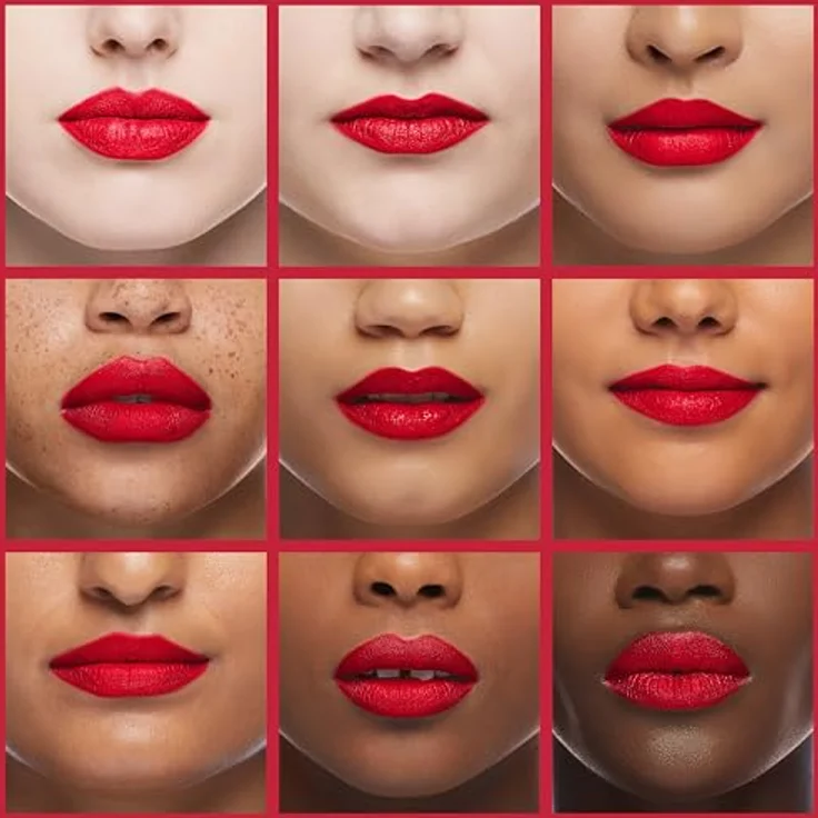 Revlon Super Lustrous The Luscious Mattes, Lippenstift mit Matt-Effekt, 017 Crushed Rubies, 4.2g - Maximale Pigmentabdeckung, feuchtigkeitsspendende Formel, moderne Farbtöne – Bild 4