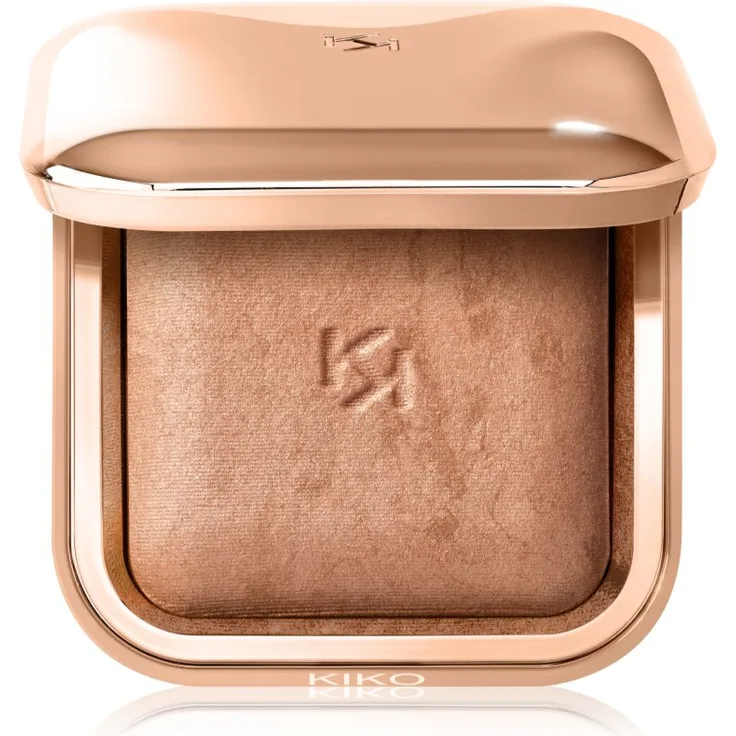KIKO Milano Silky Glow Bronzer Farbton 01 Warm Sienna, 8.5 g, natürlicher Bronzer für ein sonnengeküsstes Finish und Contouring