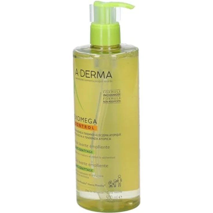A-Derma Exomega Control Emollient Shower Oil, Duschöl für trockene bis atopische Haut, 500 ml – Bild 3