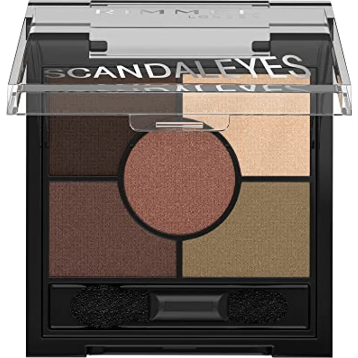 Rimmel London Augenschatten-Palette Glam'Eyes HD Lidschattenpalette Multireflektierend, Shimmernd, Warm (Braun) 4g – Bild 2