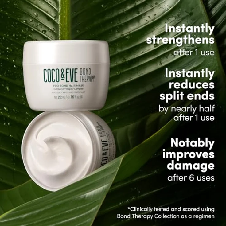 Coco & Eve Bond Therapy Pro Bond Mask, regenerierende Haarmaske für beschädigtes, chemisch behandeltes Haar, 212 ml – Bild 5