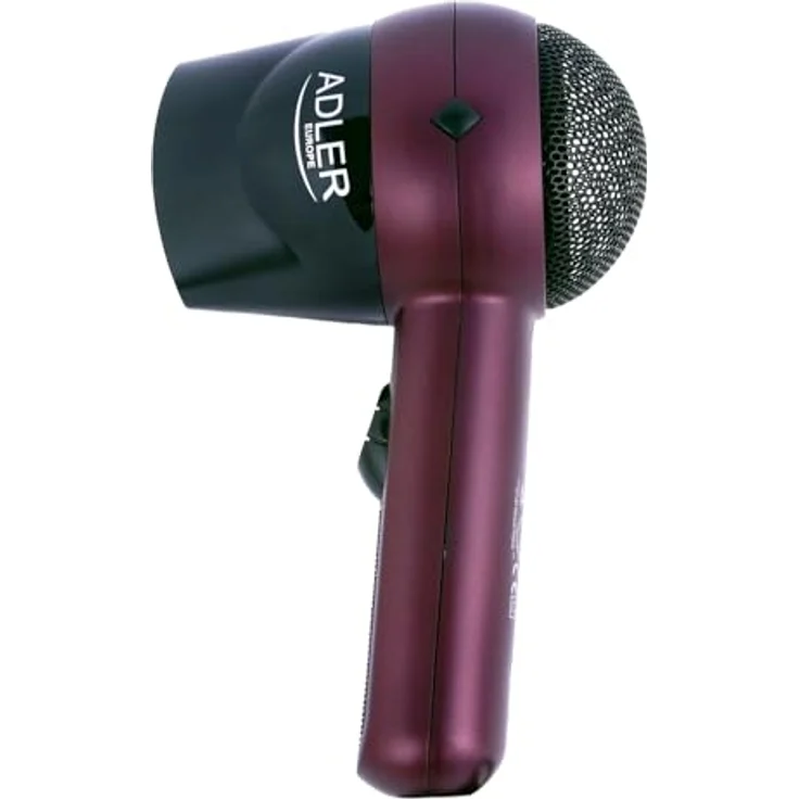 Adler AD 2247 Haartrockner, 1400 Watt, Reiseföhn, 2 Leistungsstufen, lila – Bild 3