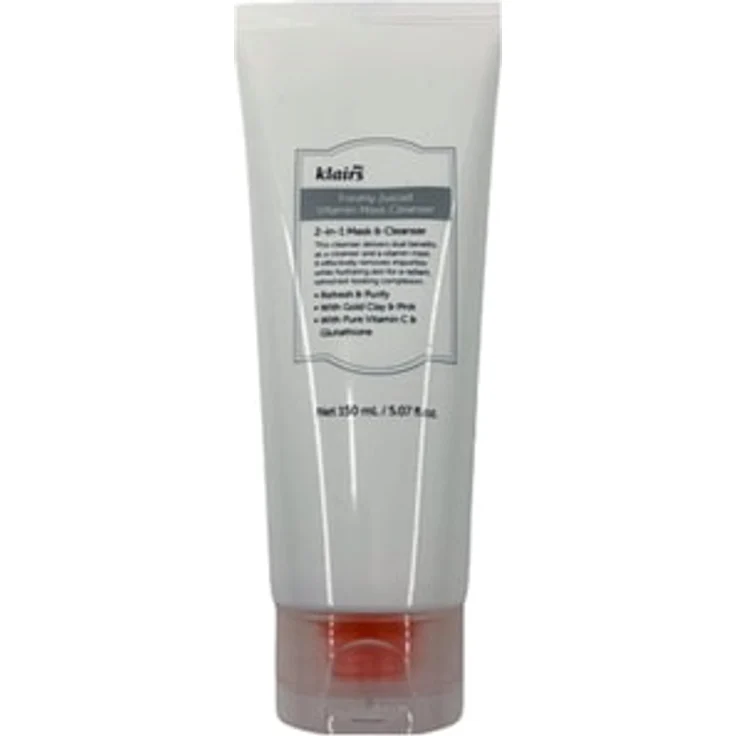 Dear Klairs Freshly Juiced Vitamin Mask Cleanser, cremiger Reinigungsschaum mit Vitamin C, Niacinamid und Hyaluronsäure, 150 ml
