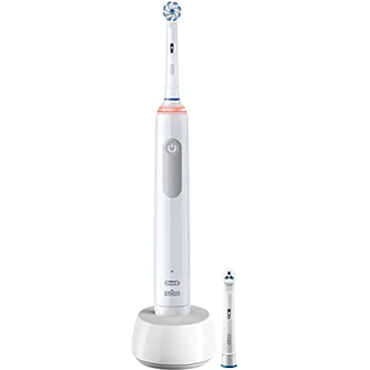 Oral-B Pro 3 Professional Clean & Protect 3 Elektrische Zahnbürste weiß visuelle Andruckkontrolle + Timer – Bild 2