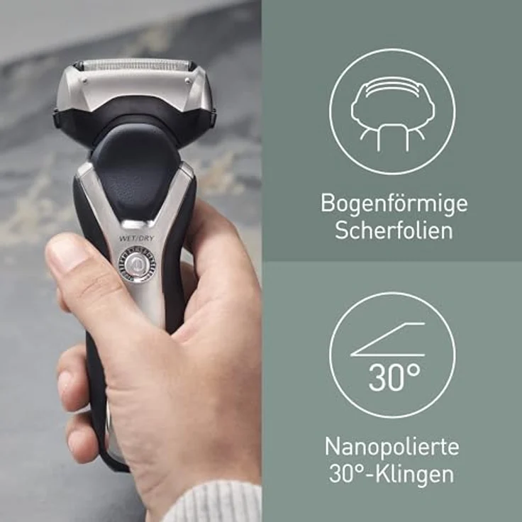 Panasonic WES9068Y1361 Ersatzklingen für Elektrorasierer, 2er Pack mit 30° nanogeschärften Innenklingen aus japanischem Edelstahl – Bild 3