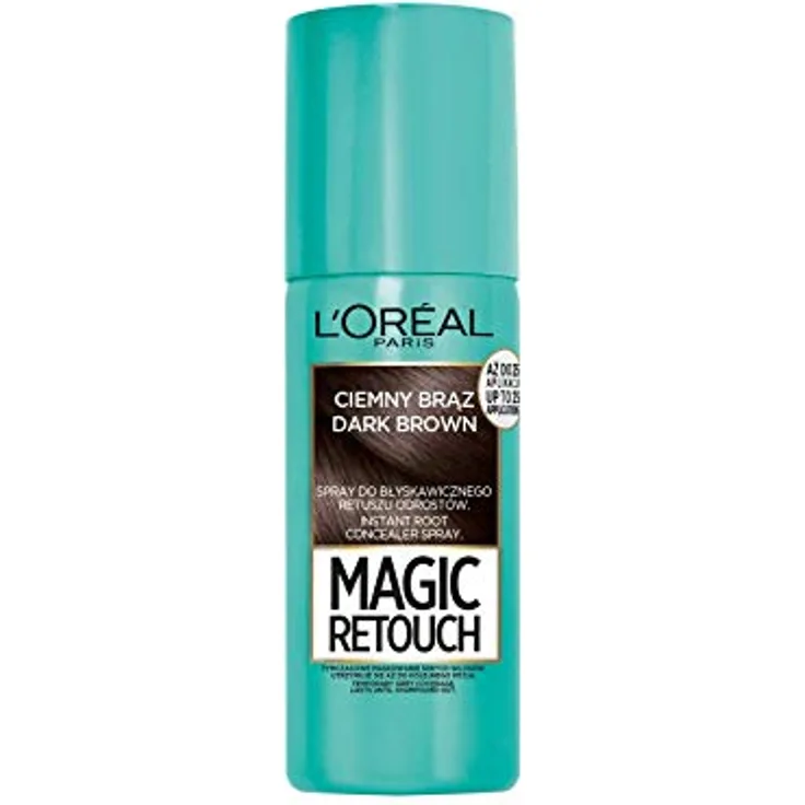L'Oréal Paris Magic Retouch Retuschierspray, temporäre Haarfärbung für den Haaransatz, dunkelbraun, 100 ml