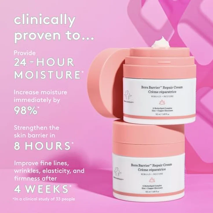 Drunk Elephant Bora Barrier Repair Cream, ultra-reichhaltige Gesichtscreme für sehr trockene Haut, 50 ml – Bild 4