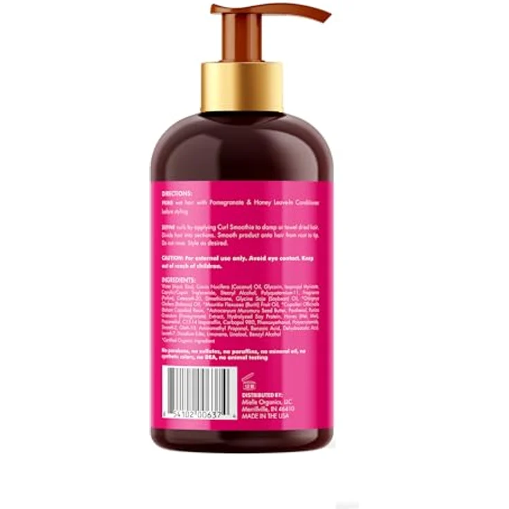 Mielle Pomegranate & Honey Curl Smoothie, Leave-in Conditioner für welliges und lockiges Haar, 355 ml – Bild 5