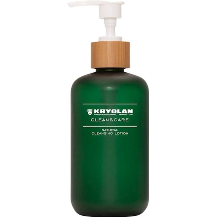 Kryolan Natural Cleansing Lotion, Gesichtsreinigung Make-up-Entferner mit pflanzenbasierten Ölen, vegan, 250 ml