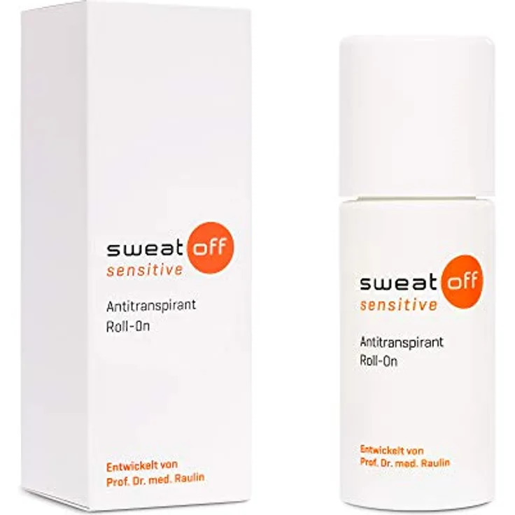 Sweat-Off sensitive Antitranspirant Roll On 50ml gegen Schwitzen | Deo Roller gegen Schweiß | Antiperspirant für empfindliche Haut