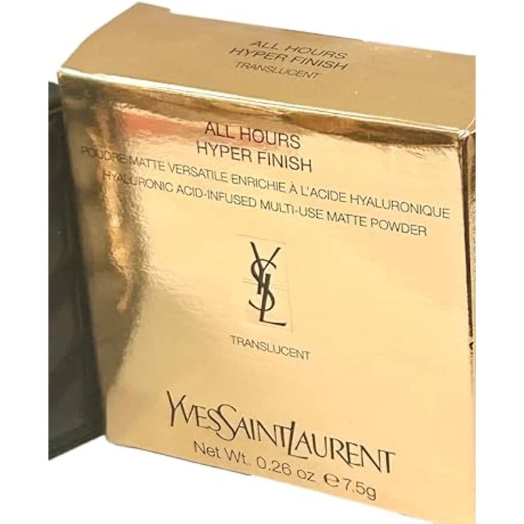 Yves Saint Laurent All Hours Hyper Finish Puder Damen, Transparent, 7.5 g, mattierendes Puder mit Weichzeichnungseffekt – Bild 3
