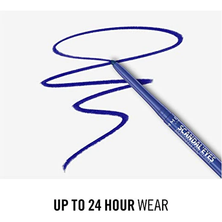 Rimmel ScandalEyes Exaggerate, automatischer Konturstift, wasserfest, Farbton 004 Cobalt Blue, 0,35 g – Bild 7
