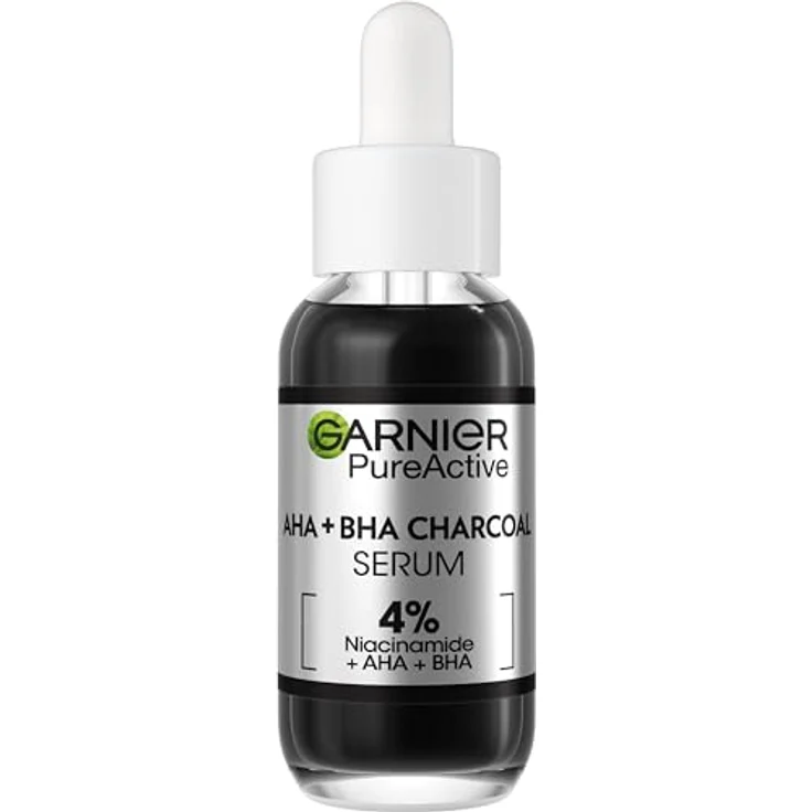 Garnier Reines Leder Serum gegen Unvollkommenheiten mit AHA, BHA und Kohlenstoff, 30ml - Akne neigende Haut, 40% recycelte Materialien – Bild 3