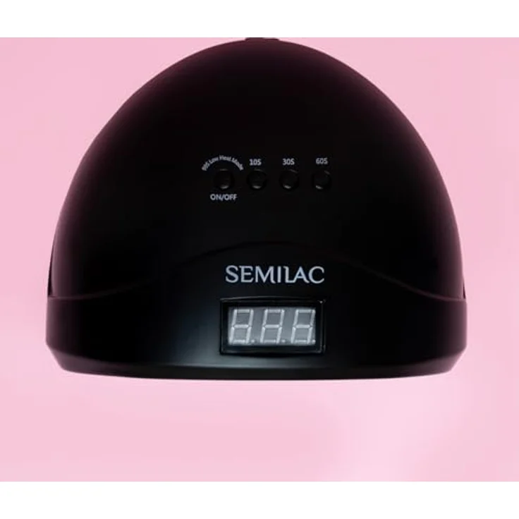 Semilac UV LED Lampe 24W/48W All Black, Nagellampe mit Dual-LED, 4 Timer-Modi, Bewegungssensor und Low Heat Mode – Bild 2