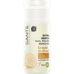SANTE Naturkosmetik Extra Gentle Nail Polish Remover, Nagellack-Entferner mit Bio-Orangenöl & Bio-Alkohol, Acetonfrei, Mild & pflegend, Vegan, 100ml
