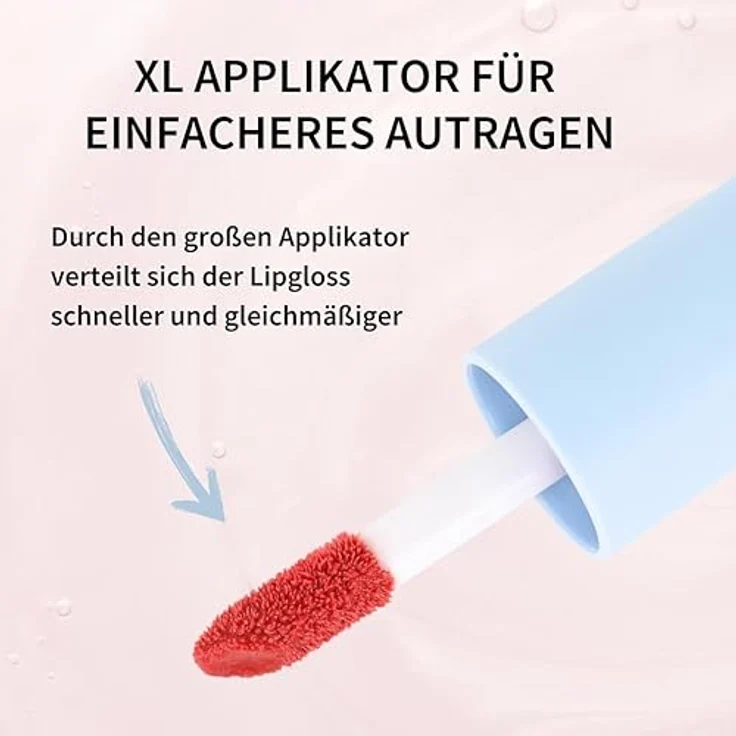 Fleeky Plumpy Lip Gloss, Lippenpflege mit volumengebendem Effekt, 5 ml, Cherry Red – Bild 5