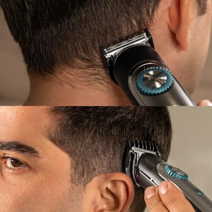 Cecotec Barbero Precisioncare, Multigrooming Trimmer mit 5 Längenschritten, kabellos, nass- und trockenanwendbar, Schwarz – Bild 4