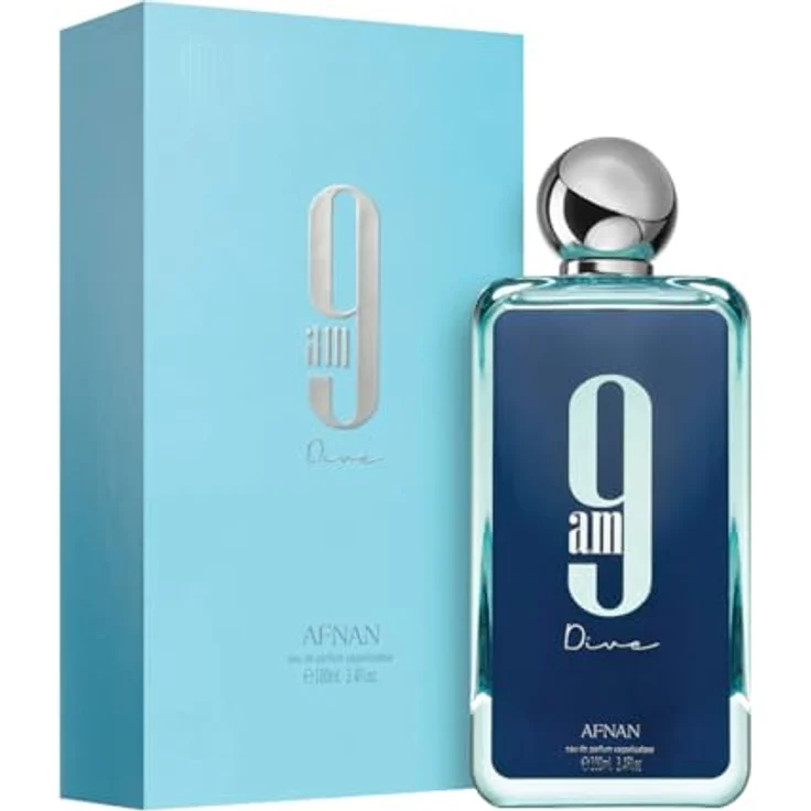 Afnan 9 am Dive Eau de Parfum unisex 100 ml EDP, Herren, Geschenk, belebender Duft – Bild 3