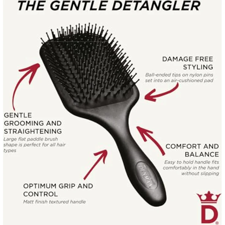Denman Grooming D83 Large Paddle Brush Black – Bild 3