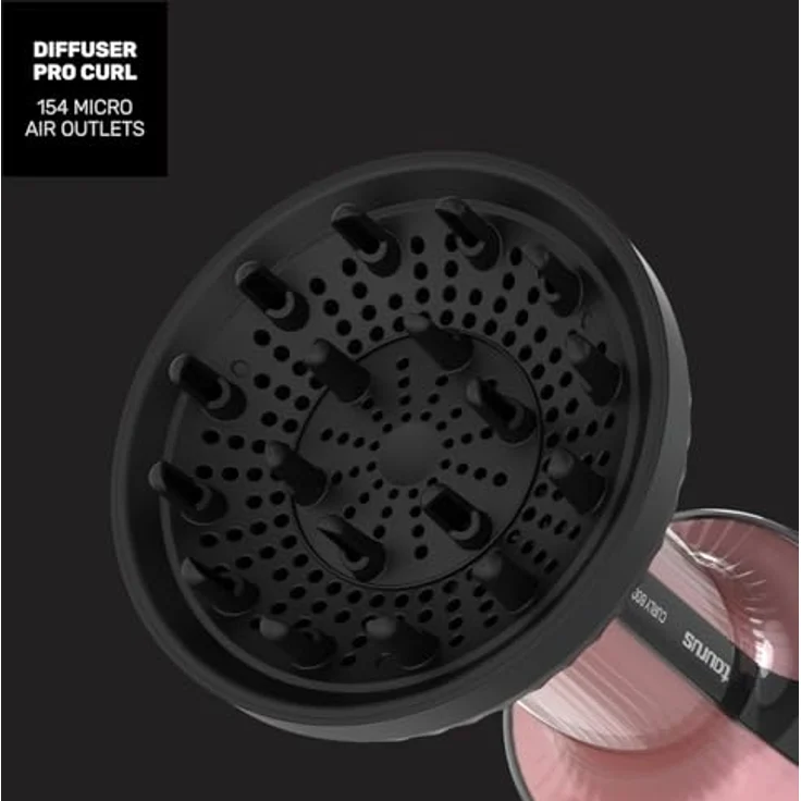 Taurus Lockenhaartrockner 900400000, 800 W mit Diffusor, ergonomisches Design, verschiedene Farben – Bild 5