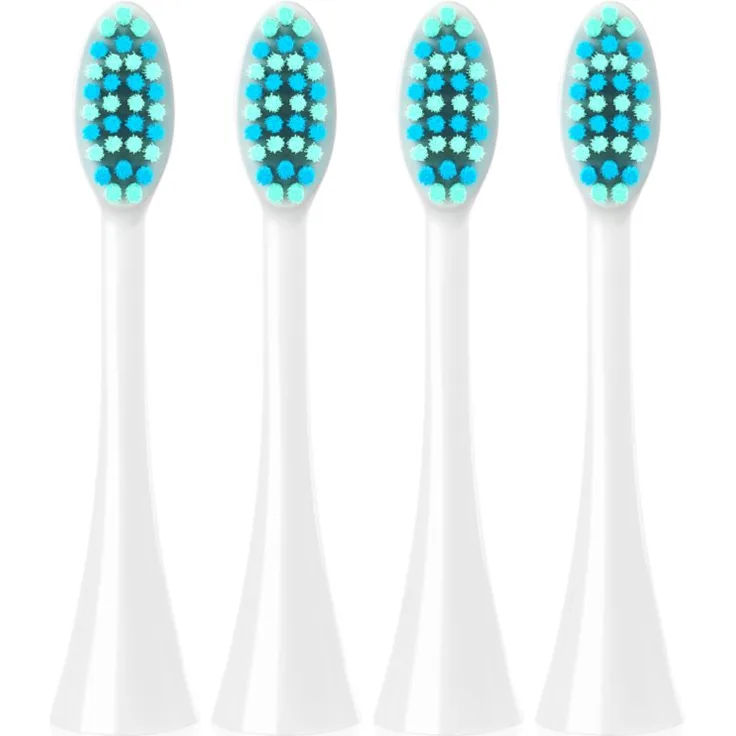 Concept Perfect Smile Sensitive Clean ZK0072, Ersatzköpfe für Schallzahnbürste weiß, 4 Stück für empfindliche Zähne und Zahnfleisch