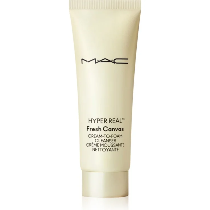 MAC Cosmetics Hyper Real Cream-To-Foam Cleanser, hydratisierender Reinigungsschaum mit Hyaluronsäure, 30 ml