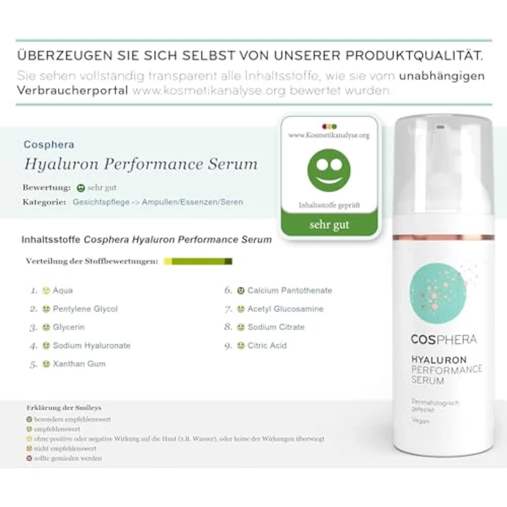 Cosphera Hyaluron Performance Gesichtsserum 50 ml – Bild 2