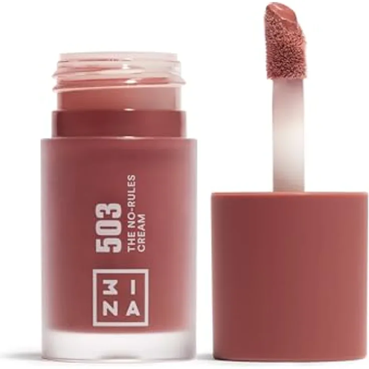 3INA The No-Rules Cream Blush, Multitalent für Lippen, Wangen und Augenlider, 8 ml, Farbe NUDE