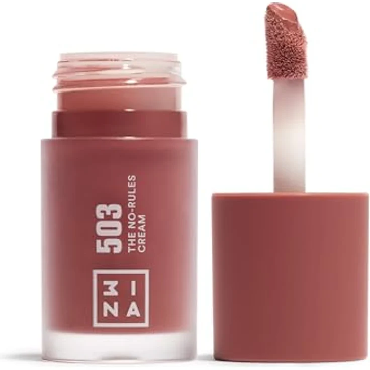 3INA The No-Rules Cream Blush, Multitalent für Lippen, Wangen und Augenlider, 8 ml, Farbe NUDE – Bild 1