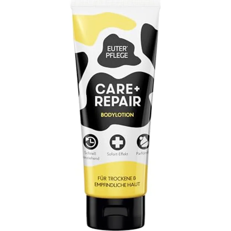 HAKA EUTERPFLEGE Körperlotion, 200ml, parfümfrei, intensive Pflege für trockene und empfindliche Haut, Allergiker geeignet
