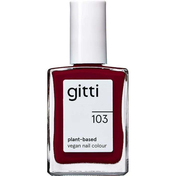 gitti no. 103 Nagellack, 15 ml, superdeckend und vegan, Farbe Aubergine