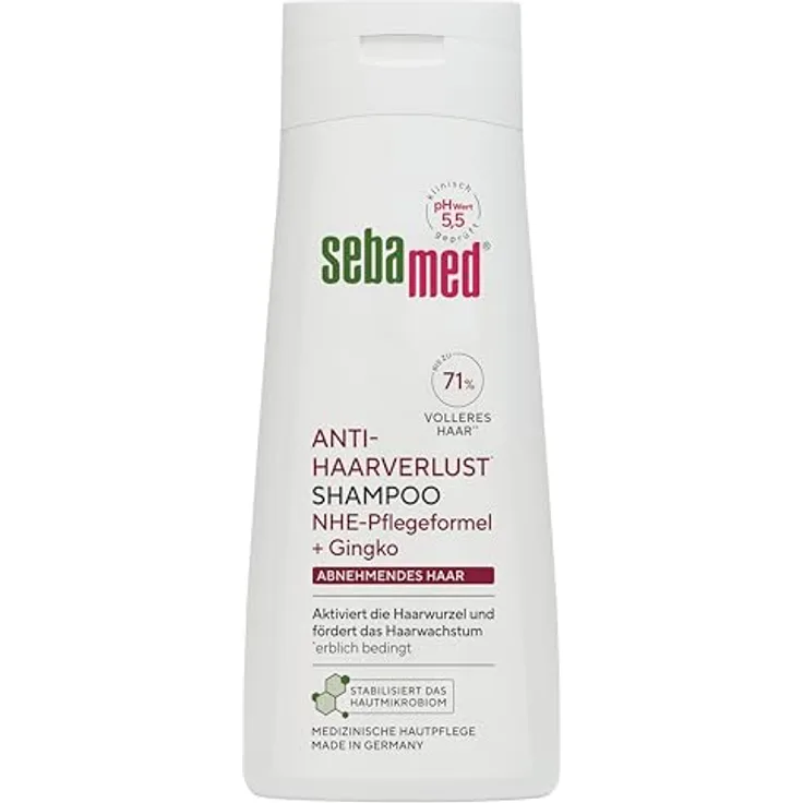 Sebamed Anti-Haarverlust Shampoo, 200 ml, unterstützt Haargesundheit und reduziert Haarverlust