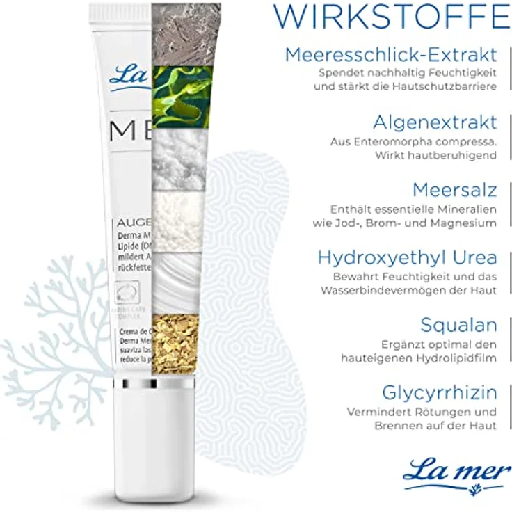 La mer MED Augencreme - Beruhigende Augenpflege für empfindliche Haut - Mildert Augenschatten, Rötungen und Brennen - Rückfettend und feuchtigkeitsspendend - Stärkt die Hautschutzbarriere - 15 ml – Bild 2