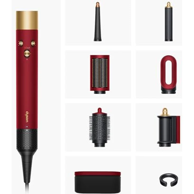 Dyson Airwrap i.d.â„¢ Multi-Haarstyler und -trockner, in Red Velvet, Stylen, Trocknen und Locken ohne Hitze schädigen, mit Bluetooth® und Coanda Effekt – Bild 6