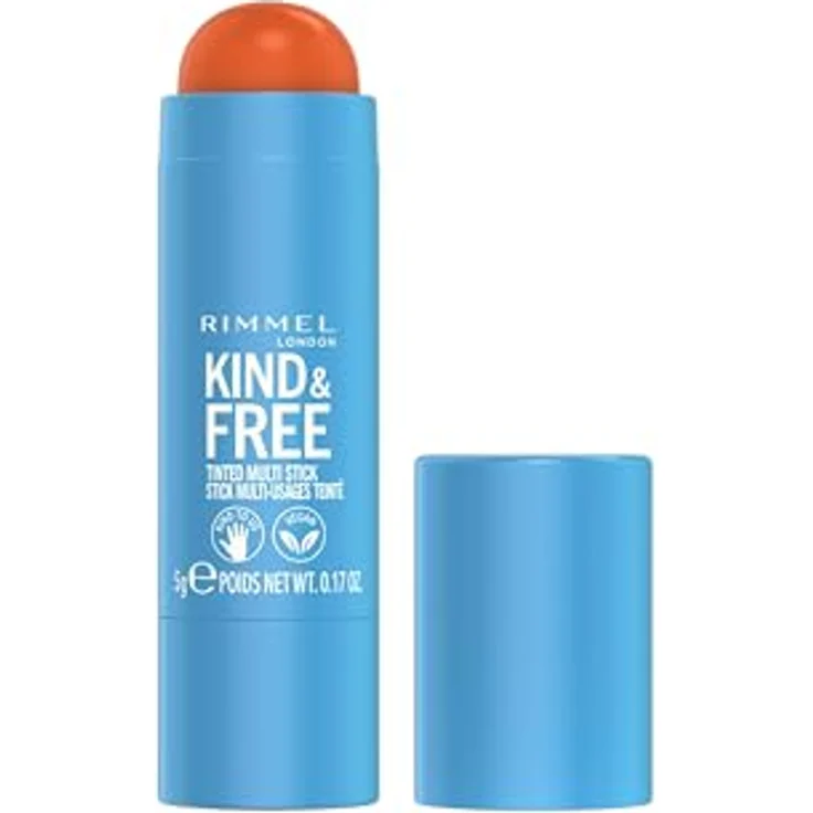 Rimmel London KIND & FREE tinted multi stick 5 gr, tierversuchsfrei und vegan, hochpigmentierte Farbe, intensiv feuchtigkeitsspendend – Bild 1