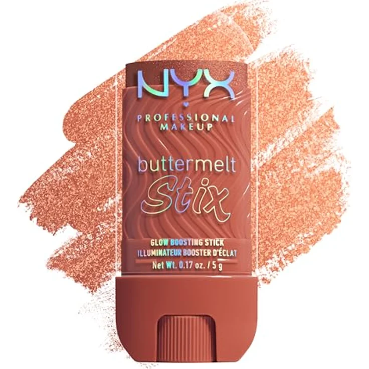 NYX PROFESSIONAL MAKEUP Buttermelt Stix Glow Boosting Highlighter, samtig-weicher Highlighter mit bis zu 8h Halt, 14 artistry shades – Bild 1