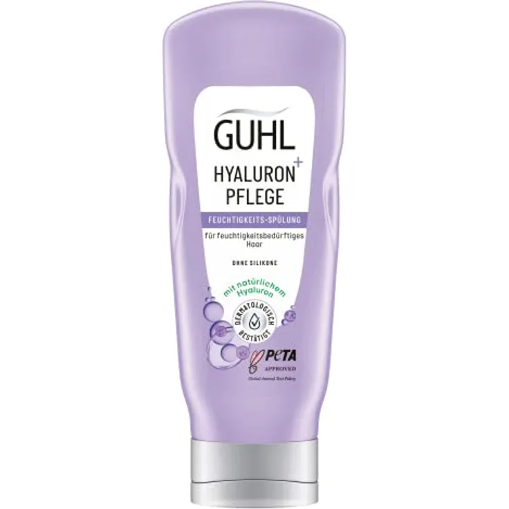 Guhl Hyaluron+ Pflege Feuchtigkeits-Spülung - Inhalt: 200 ml - Haartyp: feuchtigkeitsbedürftig - Mit natürlichem Hyaluron - Ohne Silikone