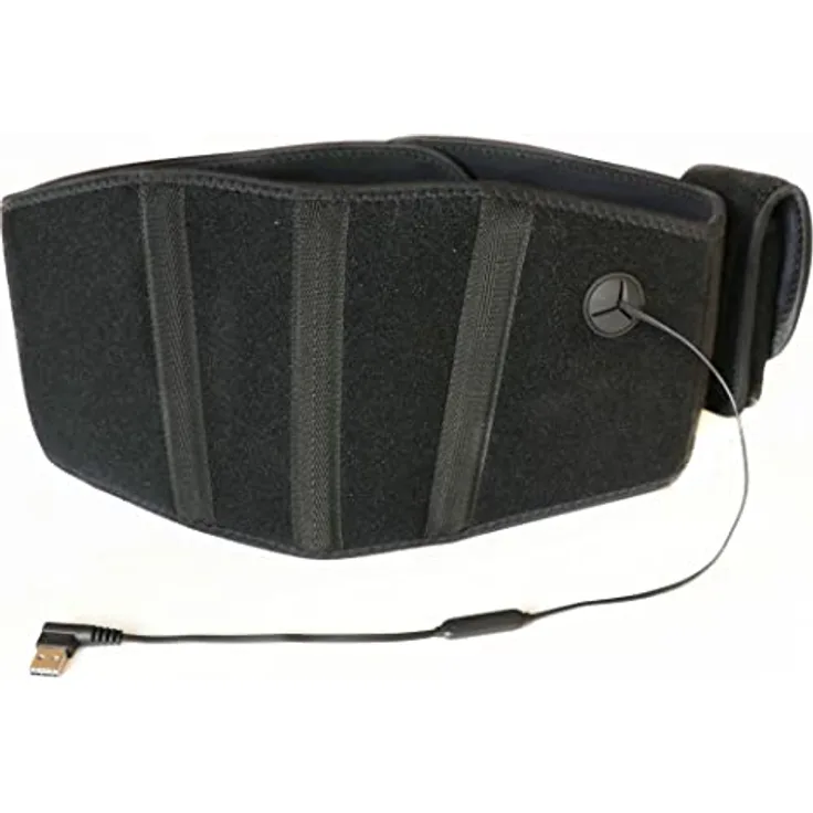 Thermrup Ferninfrarot (FIR) Wärmegürtel, USB-Betrieb mit 3-stufiger Temperaturregelung, waschbar, 100 cm mit Verlängerung