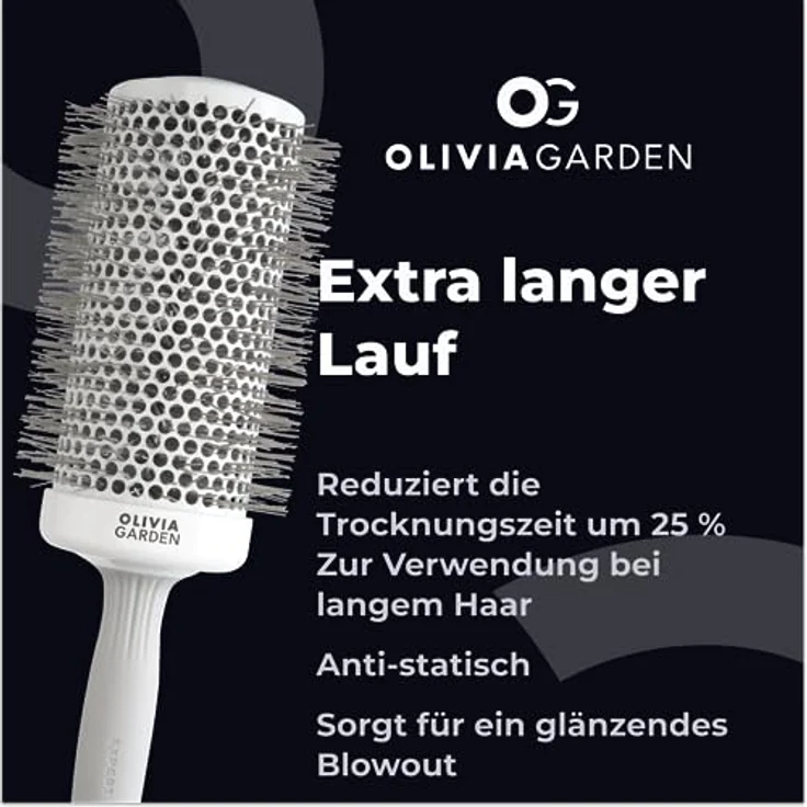 Olivia Garden - Expert Blowout Speed White and Grey Hairbrush- 65 – Bild 4