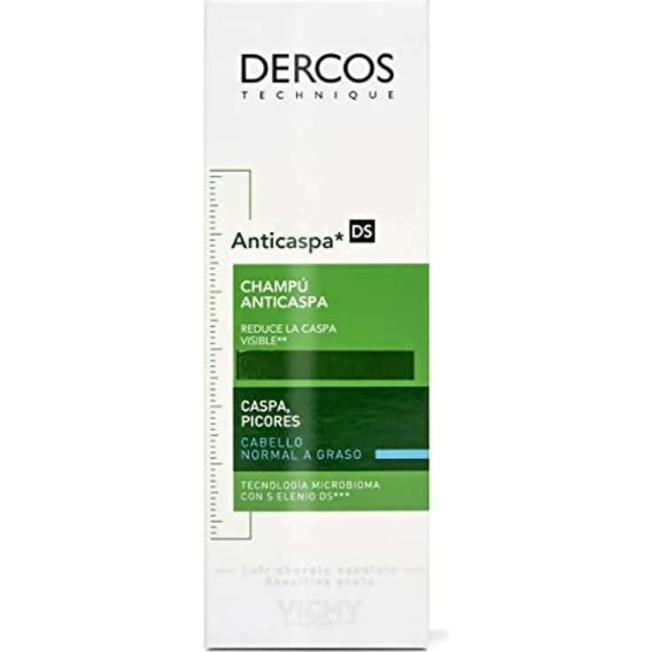 VICHY Dercos Psolution Anti Schuppen Shampoo 200 ml für fettige, juckende Kopfhaut & fettiges Haar - Tiefenreinigungsshampoo für Damen & Herren – Bild 1