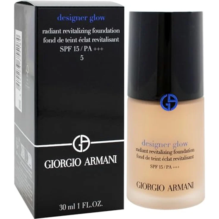 GIORGIO ARMANI Designer Glow Radiant Revitalizing Foundation SPF 15 No.5 (30 ml) – Bild 3